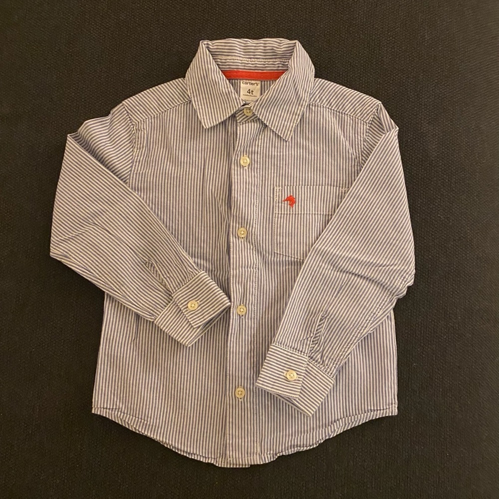 NWOT. BOYS 4T LONG-SLEEVE SHIRT.